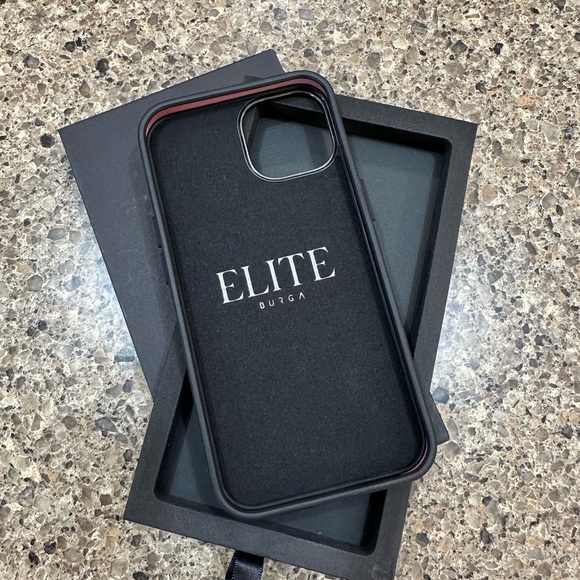 Brand new iPhone 14 Burga Elite case in Berry Sorbet with gunmetal grey accent - Picture 2 of 8